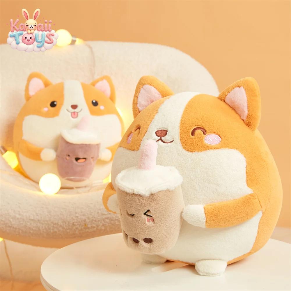 Corgi Plush Toy – The Cutest Chubby Companion! PUNIDAMAN Qmore Store