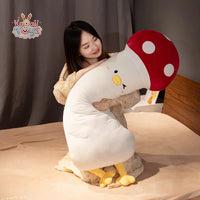 Giant, Assorted Plush Vegetable, Chicken Cosplay (Mushroom, Eggplant, Carrot, Broccoli) Kawaii Toys