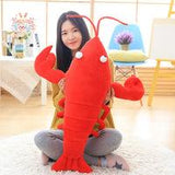 Simulation Lobster Plush Toy Stuffed Sea Animal Lobster Pillow Soft Toy 30cm Kawaii Toys