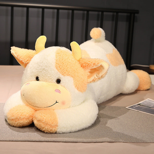 Cute Lying Cow Pillow Plush Toy Doll