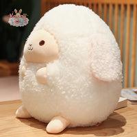 Stuffed Animal Pillow Cartoon Round Ball Sheep Plush Toy Lovely Birthyday Gift Kawaii Toys