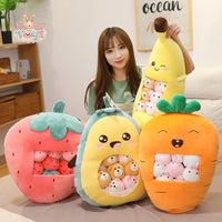 Plush Fruit Toy with Cute Bear – A Sweet and Snuggly Surprise! Kawaii Toys