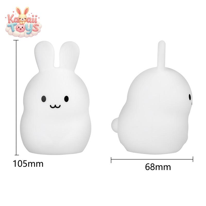 Soft Silicone Night Light – The Mini Lamp That Brings a Warm Glow Rabbit Kawaii Toys