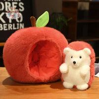 Hedgehog Stuffed Animal – A Cozy Little Friend in an Apple Home! Kawaii Toys