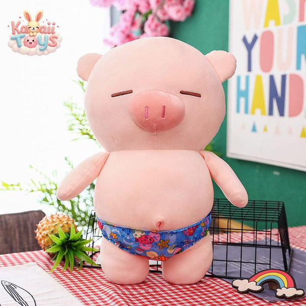 Beach pig plush toy Dark blue 40cm Kawaii Toys