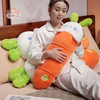 Long Plush Carrot Bunny – The Cutest Cuddle Buddy! Kawaii Toys