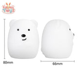 Soft Silicone Night Light – The Mini Lamp That Brings a Warm Glow Bear Kawaii Toys