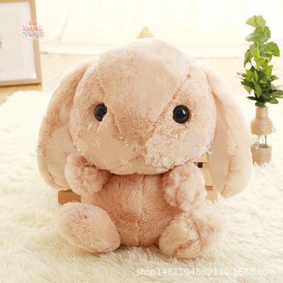 Adorable Loppy Rabbit Plush Backpack - Kawaii Anime Bunny Bag with Long Ears brown Kawaii Toys