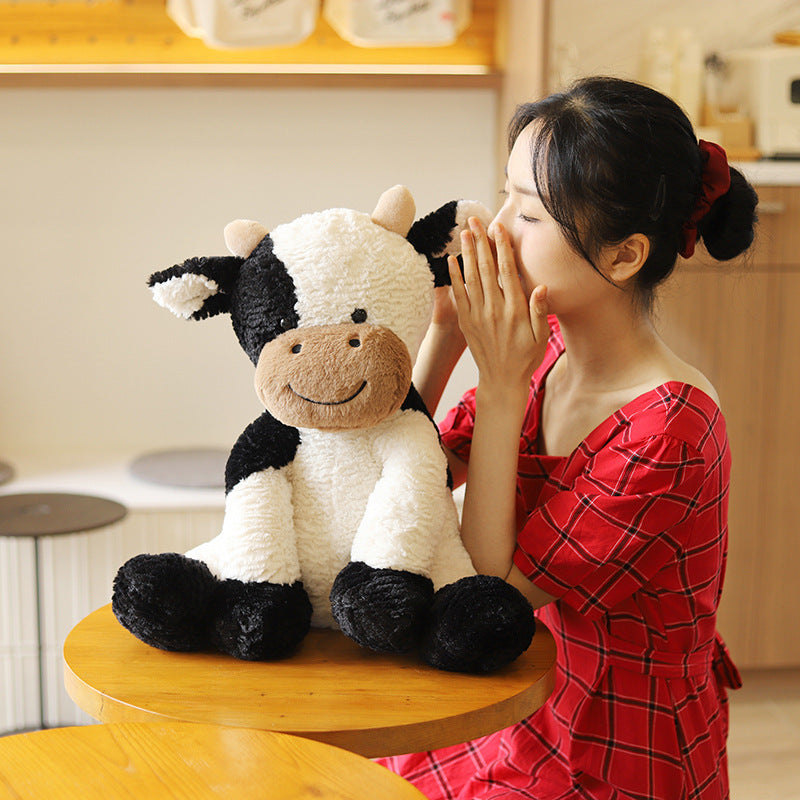 Toy Cute Sitting Cow Doll Cow Plush Toys Wholesale Ox Year Mascot