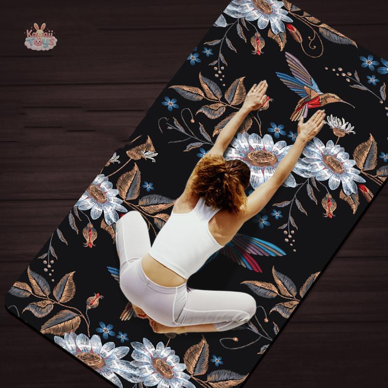 FlexiMove Antiskid Yoga Fitness Mat - Perfect for Every Family Member Black 183CMX80CMX8MM Kawaii Toys