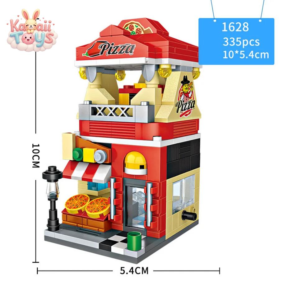 City Street View Mini Block Sushi Shop Bricks Toy