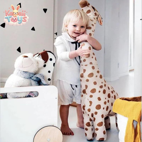 Giraffe Plush Toy Soft Animal For Boys Girls Room Bed Decoration Birthday Gift LKCOMO No977 Store