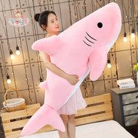 Giant Fuzzy Shark Plush – Your Ultimate Snuggle Buddy Kawaii Toys