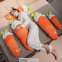 Long Plush Carrot Bunny – The Cutest Cuddle Buddy! Kawaii Toys