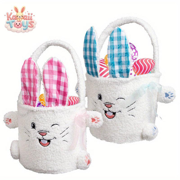 Easter Basket Rabbit Candy Bag Plush