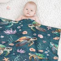 Cute Turtle Throw Blanket – Soft, Warm, and Adorably Cozy! Kawaii Toys