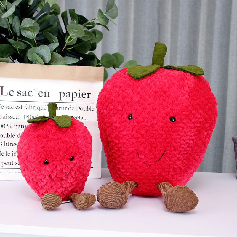 Creative simulation strawberry plush toy