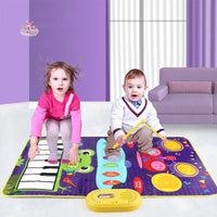 Baby Musical Piano & Drum Play Mat – 2-in-1 Keyboard & Dance Mat with Sounds LKCOMO No977 Store