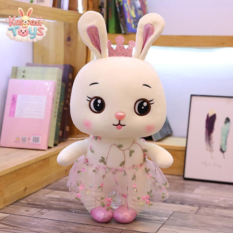 Cute rabbit plush toy White Kawaii Toys