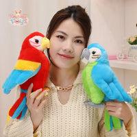 Lifelike Plush Toys Parrot – A Splash of Color & Softness! Kawaii Toys