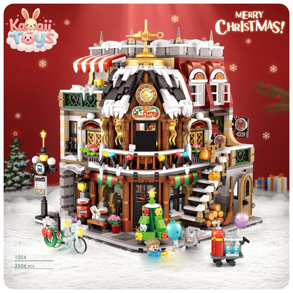 Christmas Cafe Mini Block Set – Santa & Coffee Shop