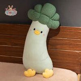 Giant, Assorted Plush Vegetable, Chicken Cosplay (Mushroom, Eggplant, Carrot, Broccoli) Kawaii Toys