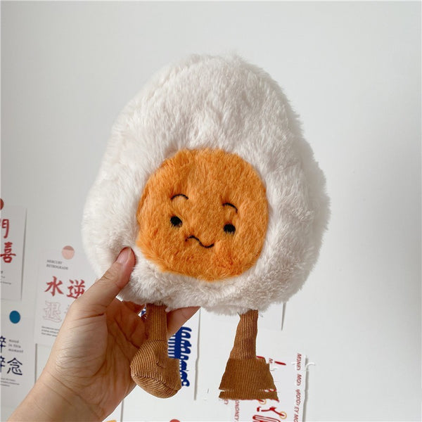 Cute Boiled Egg Plush Toy Creative Doll