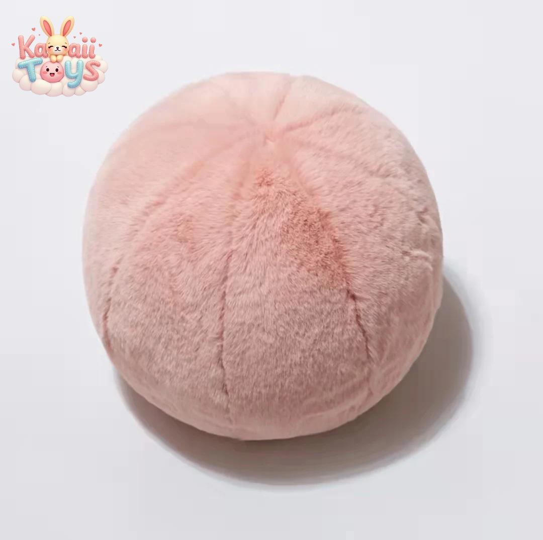 Nordic Plush Ball Pillow – Soft Cozy Home Decor 28cm pink Doraemo n Store