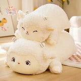 Lovely Fluffy Sheep Pillow Toy Stuffed Soft Animal Sheep Cushion Kawaii Toys