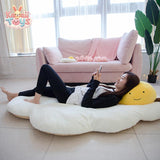 Plush Toy Poached Egg Leisure Sleeping Lying Cushion Pillow Kawaii Toys