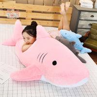 Giant Fuzzy Shark Plush – Your Ultimate Snuggle Buddy Kawaii Toys