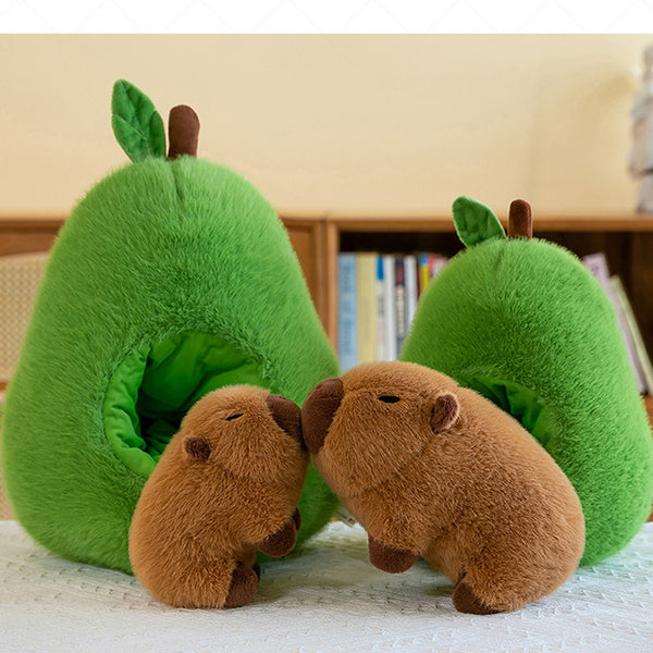 Plush Toy Avocado Capybara Pillow