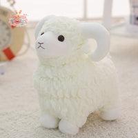 Plush Toy Simulation Sheep Stuffed Sheep Animal Sheep Plush Toy WHITE Kawaii Toys