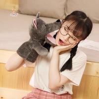 Grey Wolf Plush Hand Puppet Toy – Bring Stories to Life Kawaii Toys