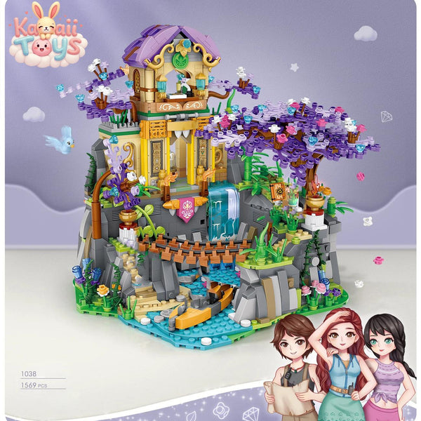 Creative Adventure World Lost Temple Mini Block Castle Model Building Bricks Assemble Figures Toys Collection For Girls Gifts