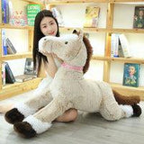 Big Size Cute Lying Horse Plush Toys Stuffed Cartoon Animal Horse Kawaii Toys