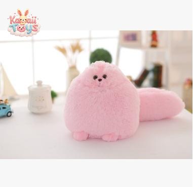 Plush Fluffy Persian Cat Toys Pink Kawaii Toys