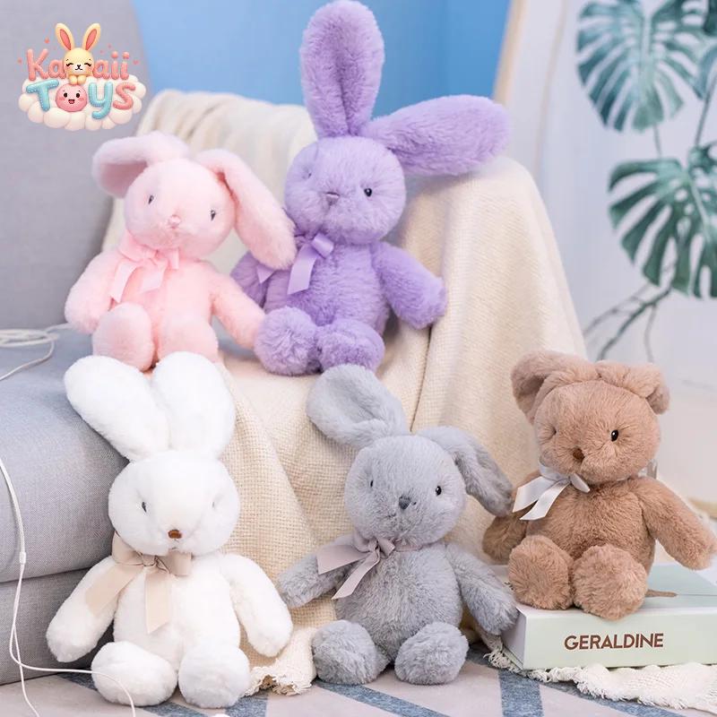 Cute Cartoon Bow Tie Rabbit Doll - A Soft and Snuggly Companion