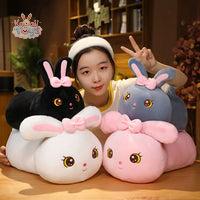 Cartoon Rabbit Pillow Plush Toy Kawaii Stuffed Soft Sleeping Cushion Kawaii Toys