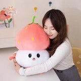 Mushroom Headgear Strawberry Plush Toy – A Sweet Cuddly Delight! Kawaii Toys