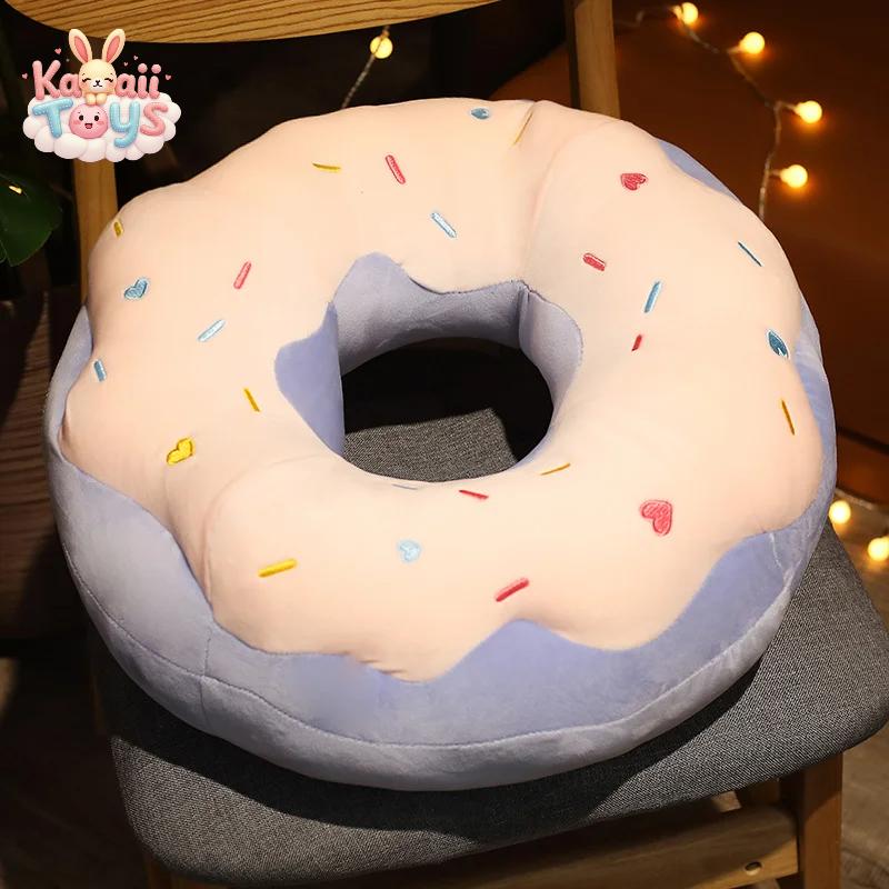 Chocolate Donut Plush Cushion – A Sweet Treat for Your Space!