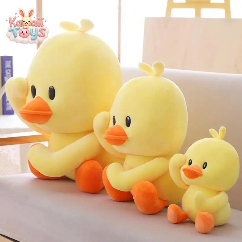 Duck Plush – A Soft & Adorable Cuddle Companion! 30cm Yellow PUNIDAMAN Qmore Store