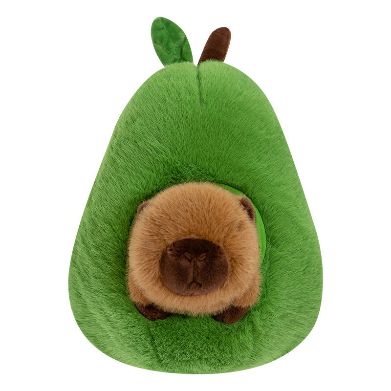 Plush Toy Avocado Capybara Pillow