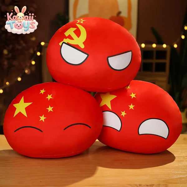 Country Ball Toys Plush USA FRANCE RUSSIA UK JAPAN GERMANY ITALY Decor Kawaii Toys