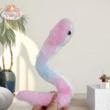 Year Of Snake Super Cute Elegant Toy Plush Good-looking Gift Colorful Snake Twistable Kawaii Toys