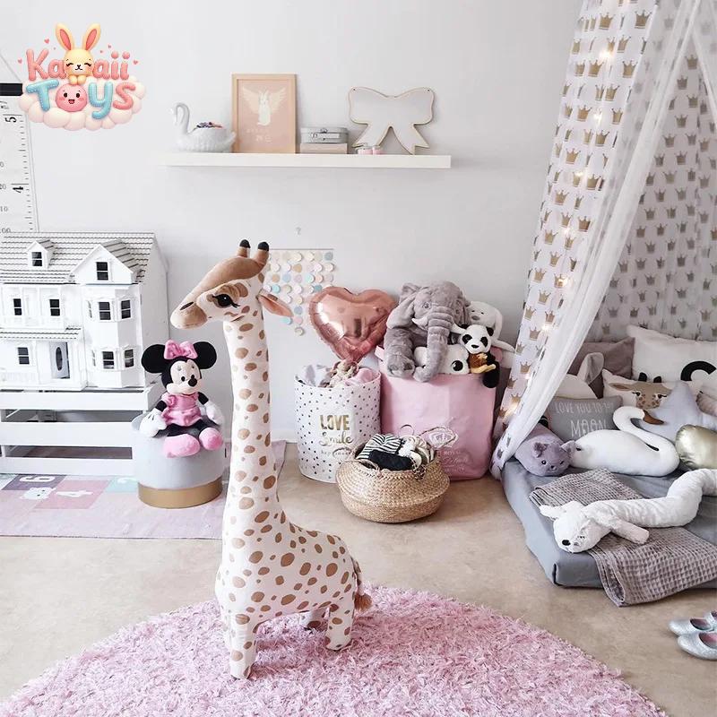 Giraffe Plush Toy Soft Animal For Boys Girls Room Bed Decoration Birthday Gift LKCOMO No977 Store