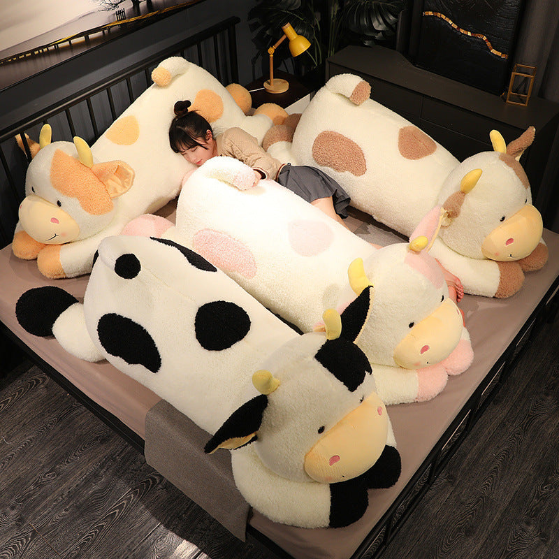 Cute Lying Cow Pillow Plush Toy Doll