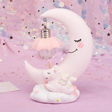 3D Moon Night Light – A Dreamy Resin Craft for Your Home Pink Kawaii Toys