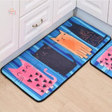 Printed Kitten Mat Antiskid Mat Carpet Kawaii Toys