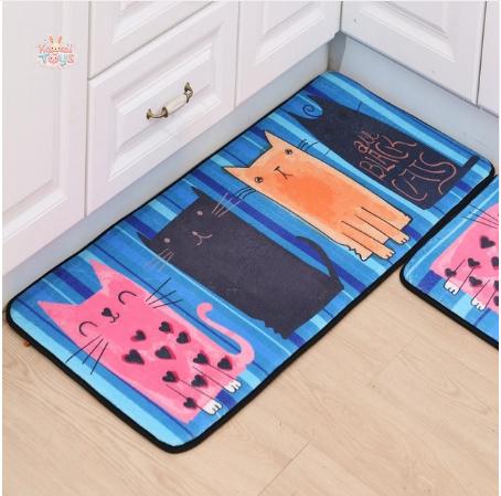 Printed Kitten Mat Antiskid Mat Carpet Kawaii Toys